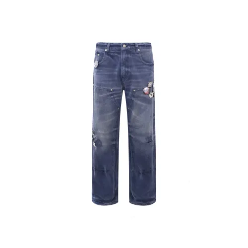 BIRTH OF ROYAL CHILD Cargo Pants Unisex Washed Blue
