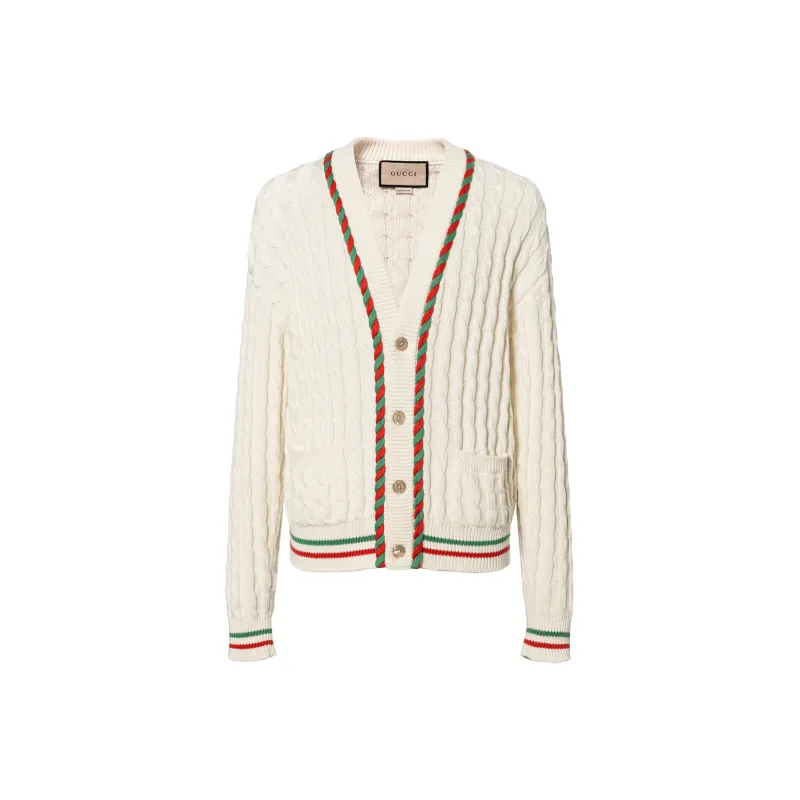 GUCCI SS22 Cashmere Sweater Men's Beige-0