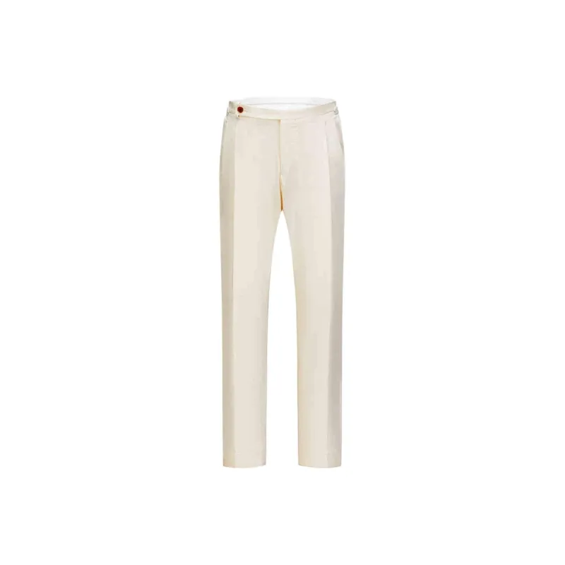 BY CREATIONS Suit Trouser Men's Milk White-0