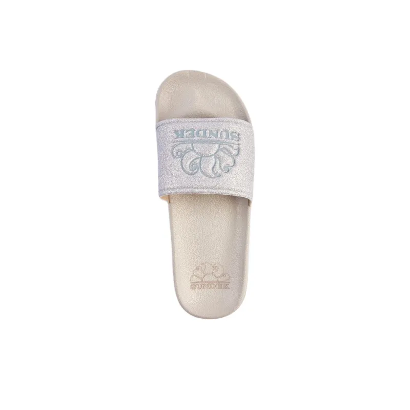 Sundek Slide Slippers Women's Silver-3