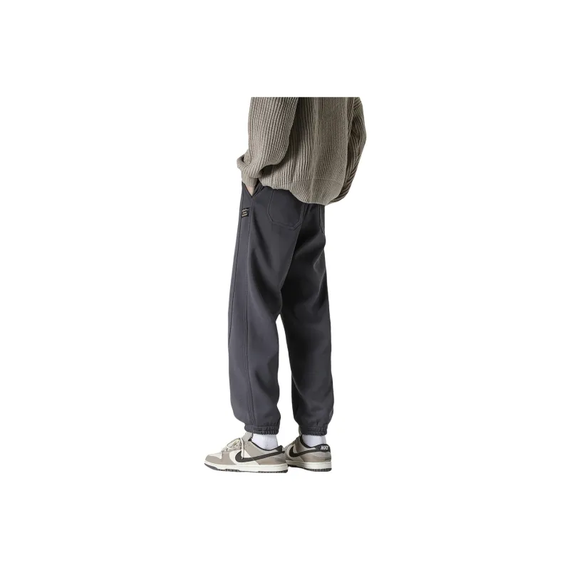 FASTFISH Casual Pants Unisex Light Gray-9