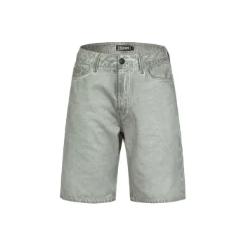 EVISU Denim Shorts Men Light Gray