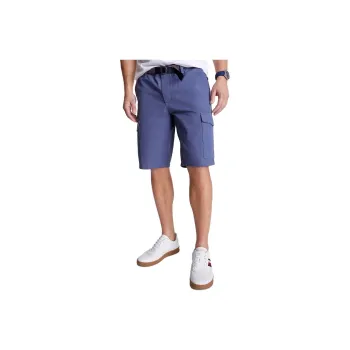 Tommy Hilfiger Belted Cargo Short Shorts Bank Blue Cargo Shorts Men's Blue