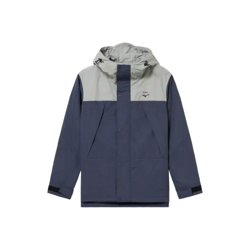Blauer high-neck zip-up hoodie