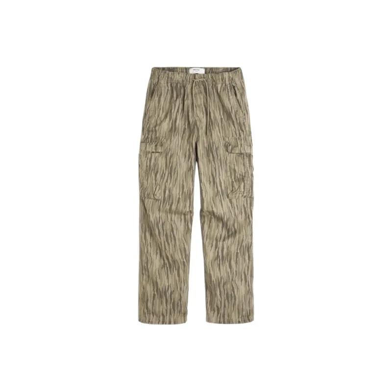 Hollister Cargo Pants Men's Olive Camouflage-0