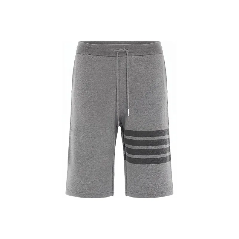 THOM BROWNE Cotton Striped Track Shorts-0