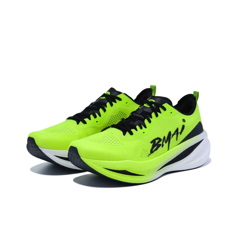 BMAI Carbon FLY Cushioning, Slip Resistant, Abrasion Resistant, Coverage, Support Low Top Running Shoes Men's Green-2