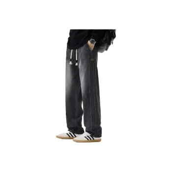 RENBEN Jeans Unisex Black Gray Color