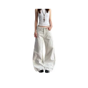 Pirkadat Jeans Unisex White
