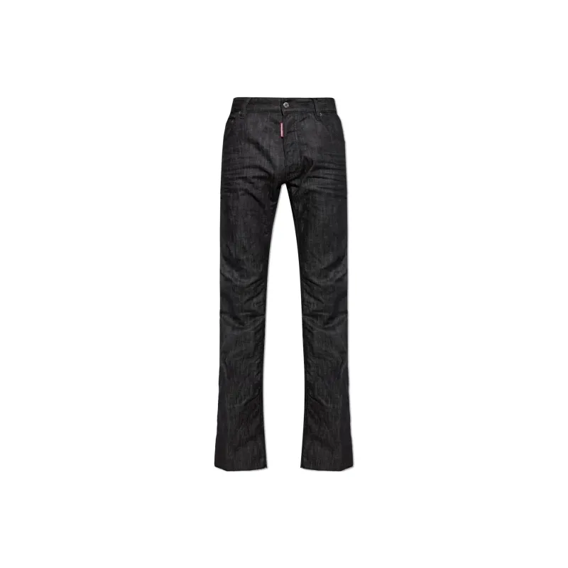 DSQUARED 2 Straight Leg Zip Detailed Jeans-0