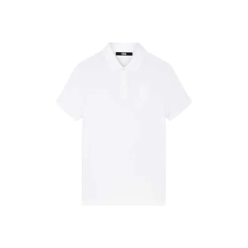 KARL LAGERFELD Polo Shirt Men's White