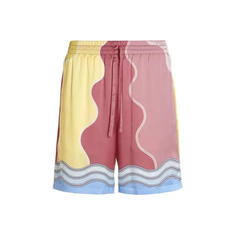 CASABLANCA Soleil Levant Drawstring Shorts-0