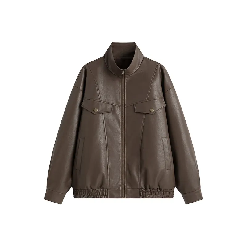 EOOVEN Leather Jackets Unisex-2
