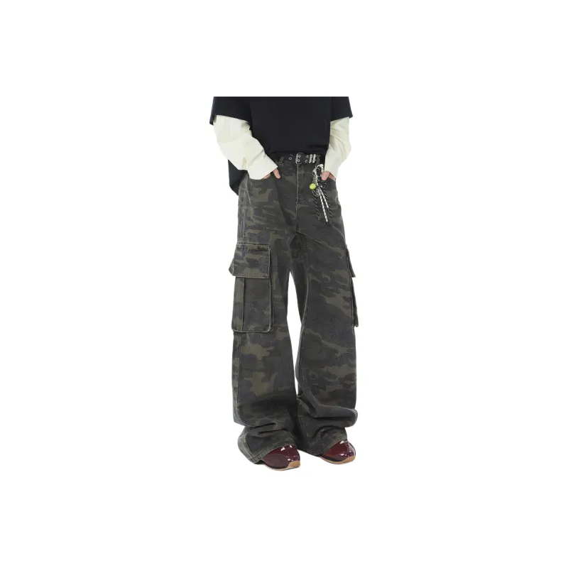 FONDLOOK Jeans Unisex Camouflage-0