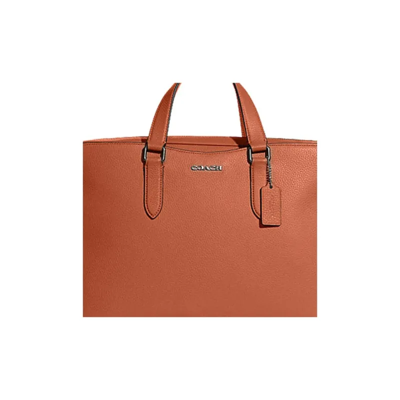 COACH Graham Cow Leather Briefcase, Shoulder Bag, Crossbody Bag, Handbag Tubas Men's Brown-3
