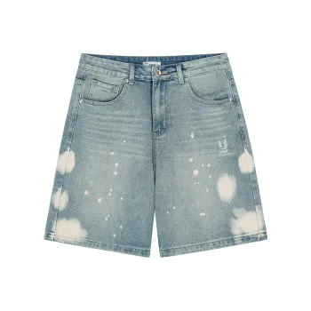 GUKUUL Denim Shorts Unisex Nostalgic Blue