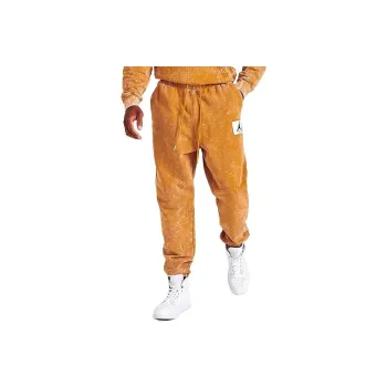 JORDAN Essential Flight Statement Casual Pants Men Ginger Yellow