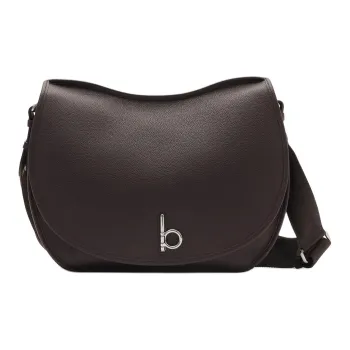 Burberry Rocking Horse Leather Saddle Bag, Crossbody Bag Large Size Men's Peat