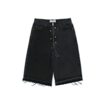 FREE WORLD ORDER Denim Shorts Unisex Black