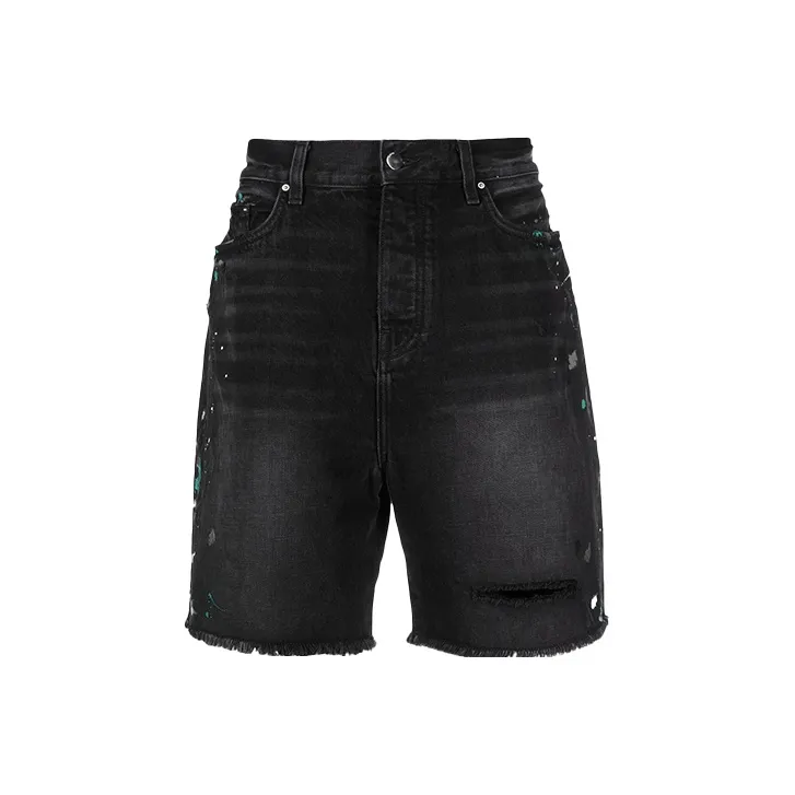 AMIRI Denim Shorts Men Black-0