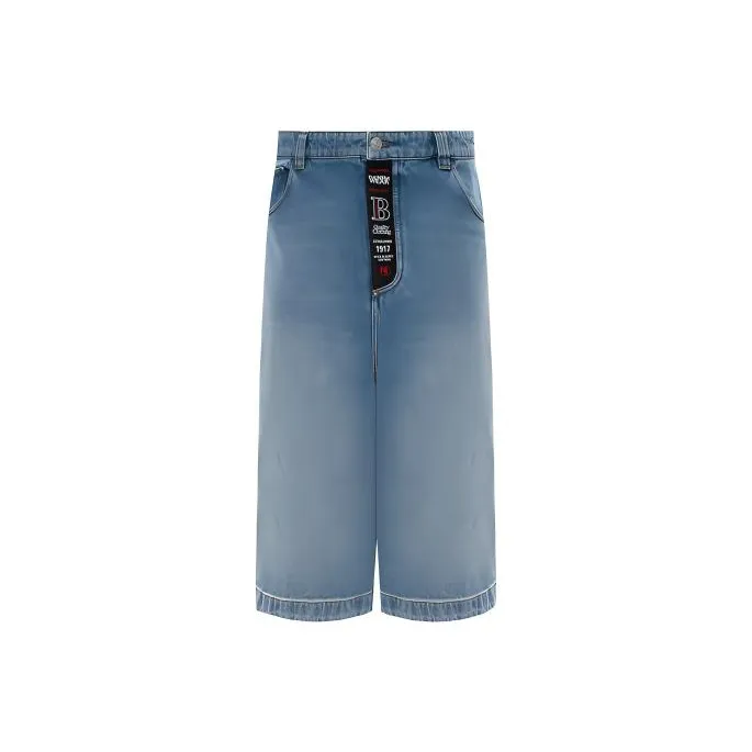 Balenciaga Skater Denim Shorts-0