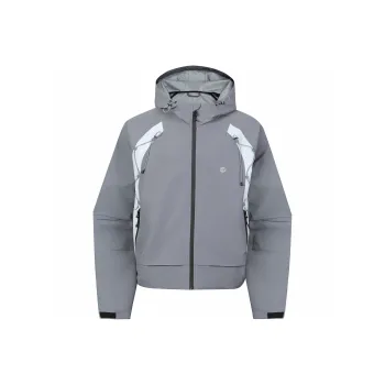 GUUKA TECH Trench Coat Unisex Gray