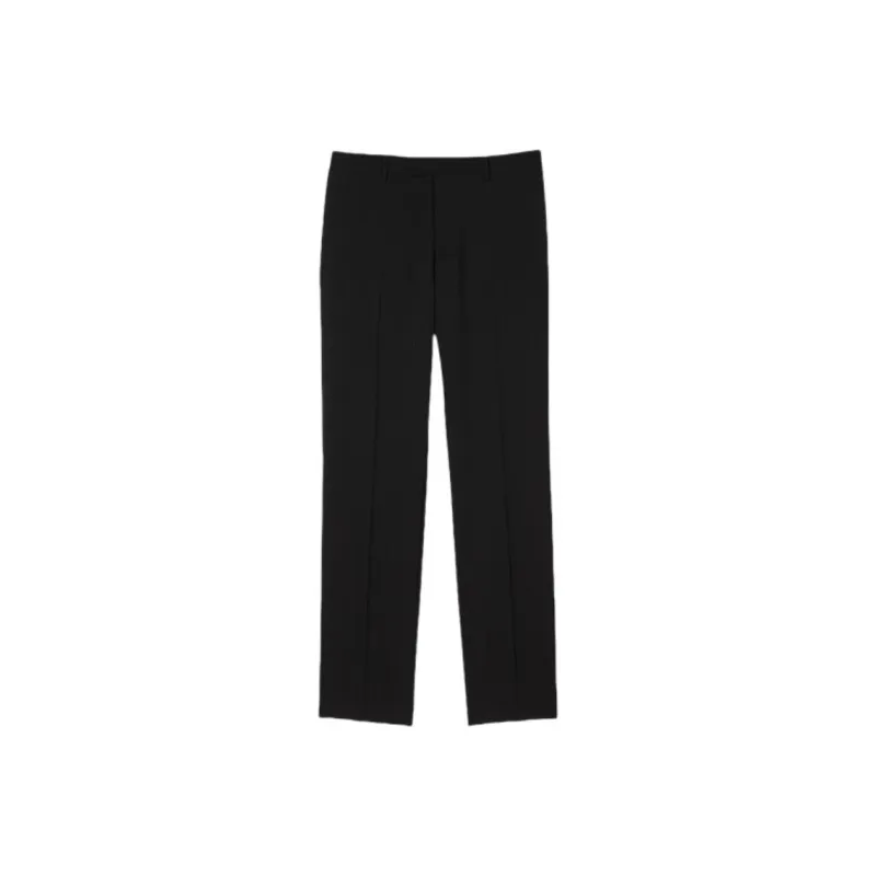 Sandro Pinstriped Wool Tailored Trousers-0