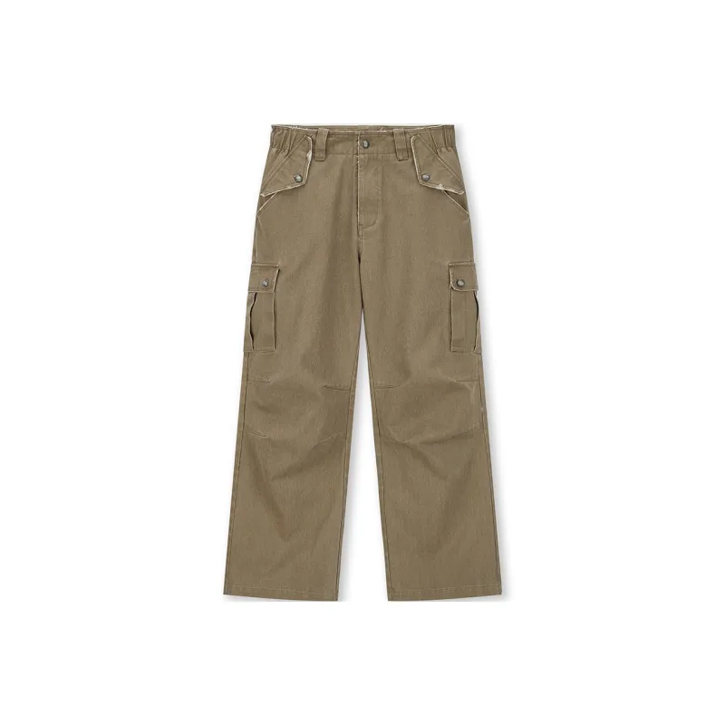 BONELESS Cargo Pants Unisex Olive Green-0