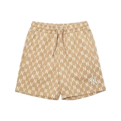 MLB Base Logo Casual Shorts Unisex Khaki