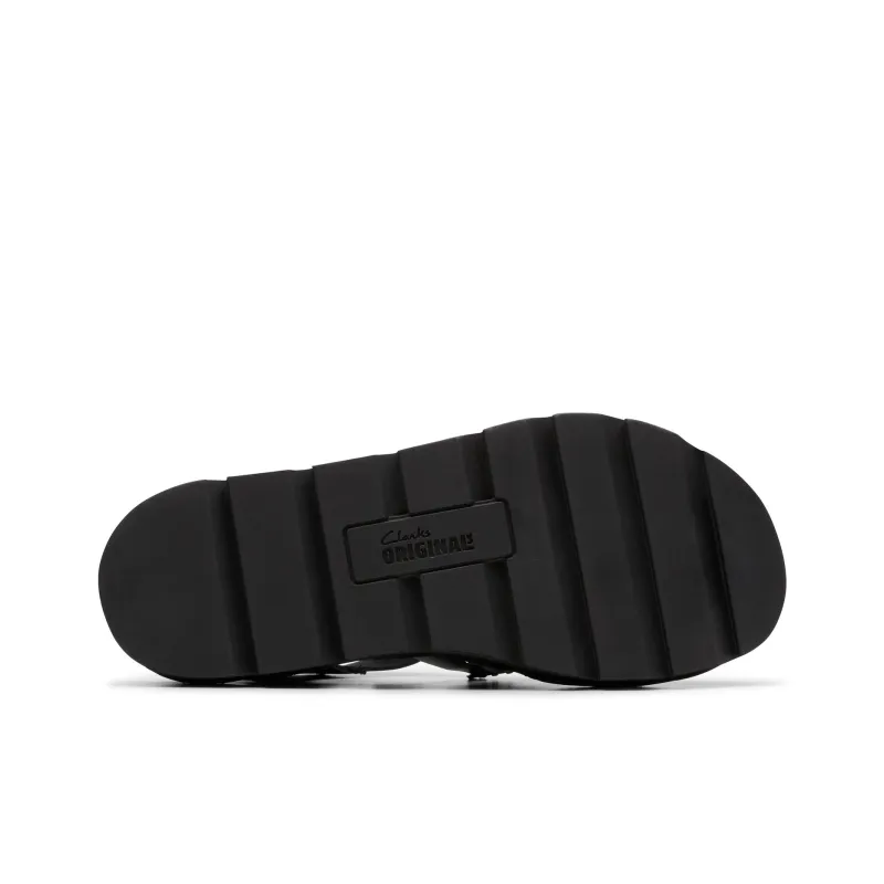 Clarks Roman Sandals Unisex Black-4