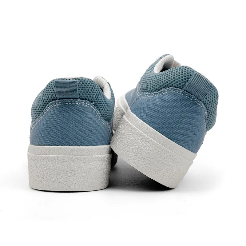 Mengsai Slip Resistant Cushioning Low Top Skateboard Shoes Men's Haze Blue-2