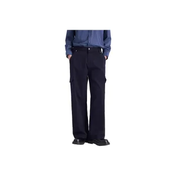 WILD LEADER Cargo Pants Men's Navy Blue [XXKW5138V63]