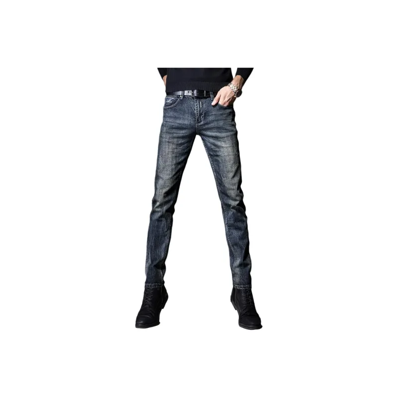 Devanro Jeans Men's Vintage Blue-0