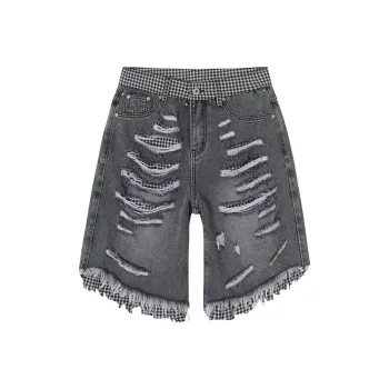 CONP Denim Shorts Unisex Gray