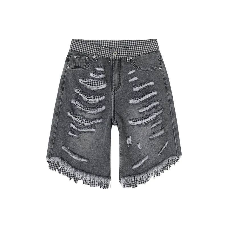 CONP Denim Shorts Unisex Gray-0