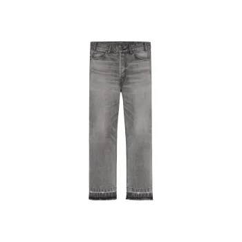 CELINE Wesley Jeans In Grey Valley Wash Denim