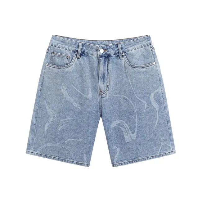 GXG Denim Shorts Men's Light Blue-0