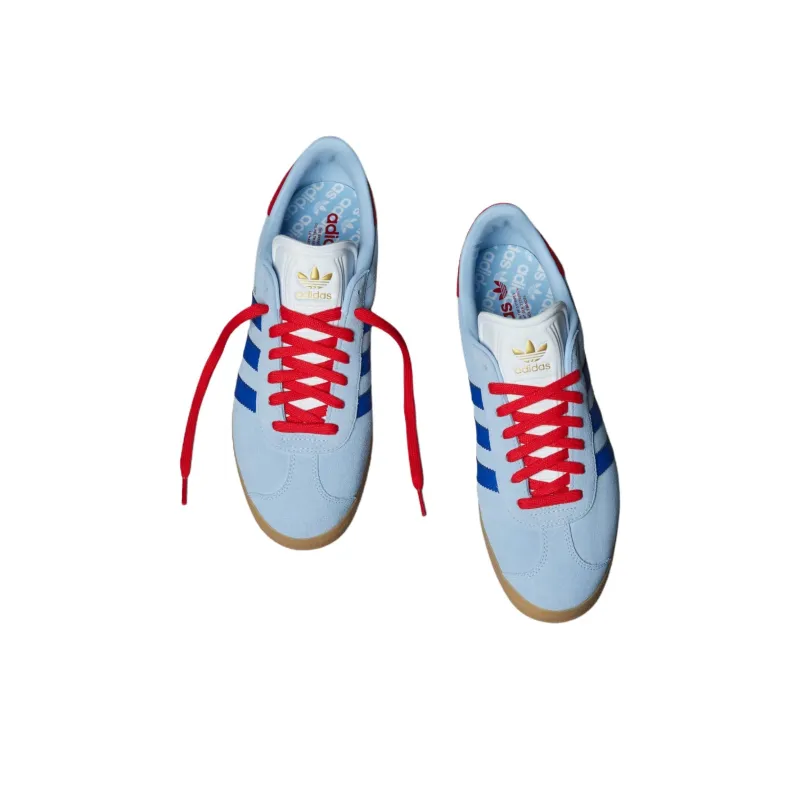 Adidas Gazelle Spikeless Golf Clear Sky Royal Better Scarlet-2