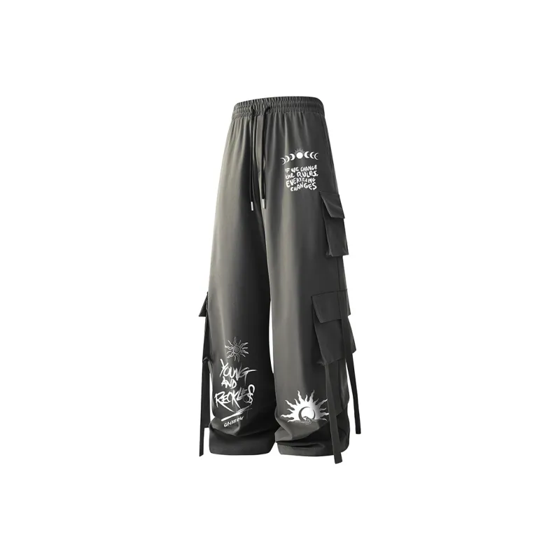 Qnxeey Casual Pants Unisex-14