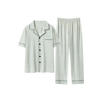 FENTENGCARE Pajama Set Men's Steel Blue