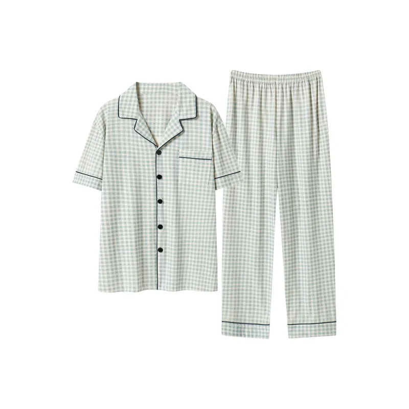 FENTENGCARE Pajama Set Men's Steel Blue-0