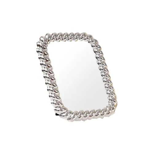 Gentle Welcome Creative Electroplated Vintage Beauty Make Up Mirrors Portable Desktop Round Square Gold