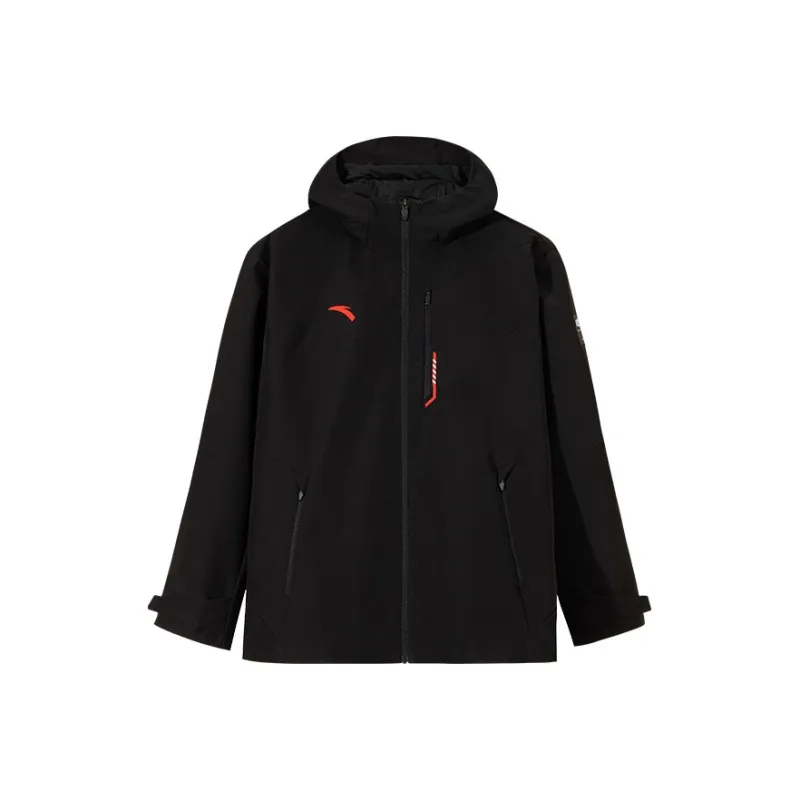 Anta Trench Coat Men's Basic Black-0