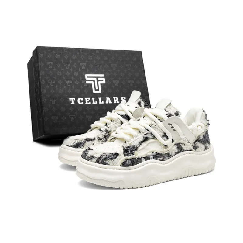 TCELLARS Abrasion Resistant Lightweight Breathable Height Increasing Low Top Skateboard Shoes Men's-1