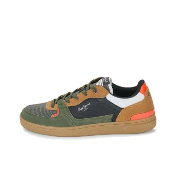Pepe Jeans Kore Skate Low Top Skateboard Shoes Men's Green Brown