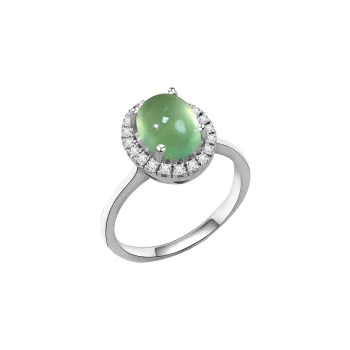 Love Natural Prehnite Rings Women's