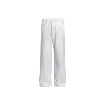 Ghost Mask Casual Pants Unisex Ecru