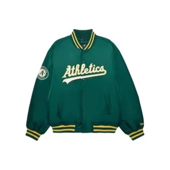 New Era x MLB Oakland Athletics Team FW24 Puffer Jacket Unisex Green