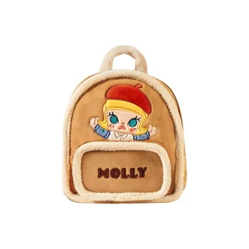 POP MART Molly Polyester Backpack Women's Brown
