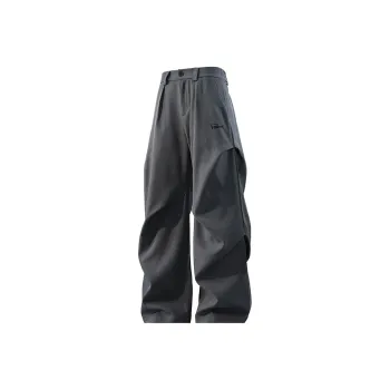 YOSICIL Casual Pants Unisex Gray Blue